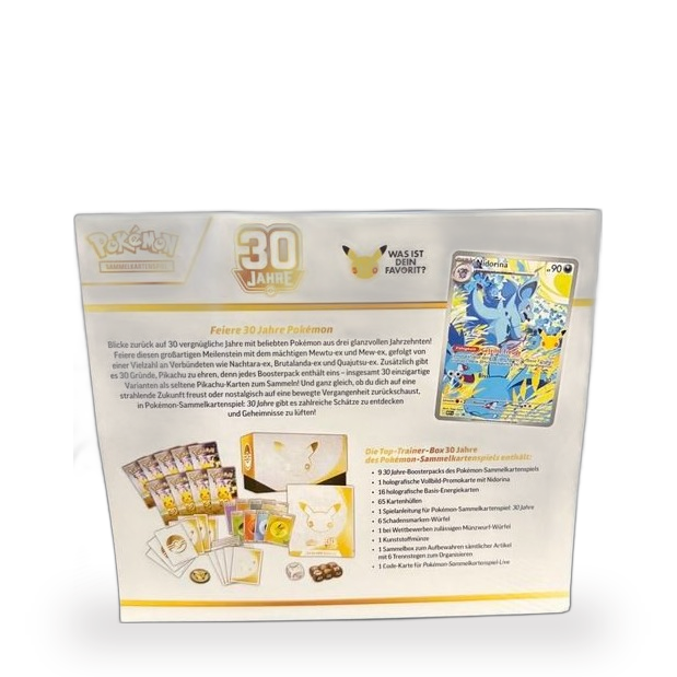 Pokémon 30 Jahre TTB, Rückseite