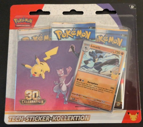 Pokémon 30 Jahre Tech-Sticker-Kollektion, Vorderseite