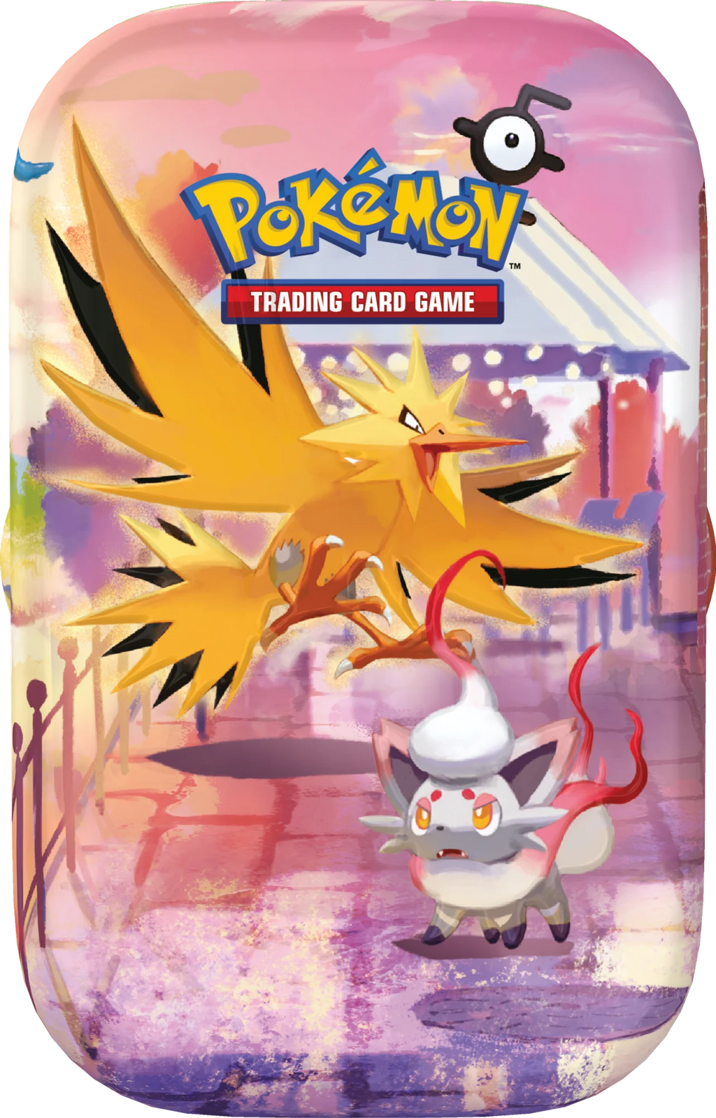 Pokémon 30 Jahre Mini-Tin Zapdos, Herstellerbild der englischen Ausgabe
