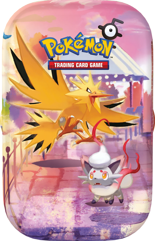 Pokémon 30 Jahre Mini-Tin Zapdos, Herstellerbild der englischen Ausgabe